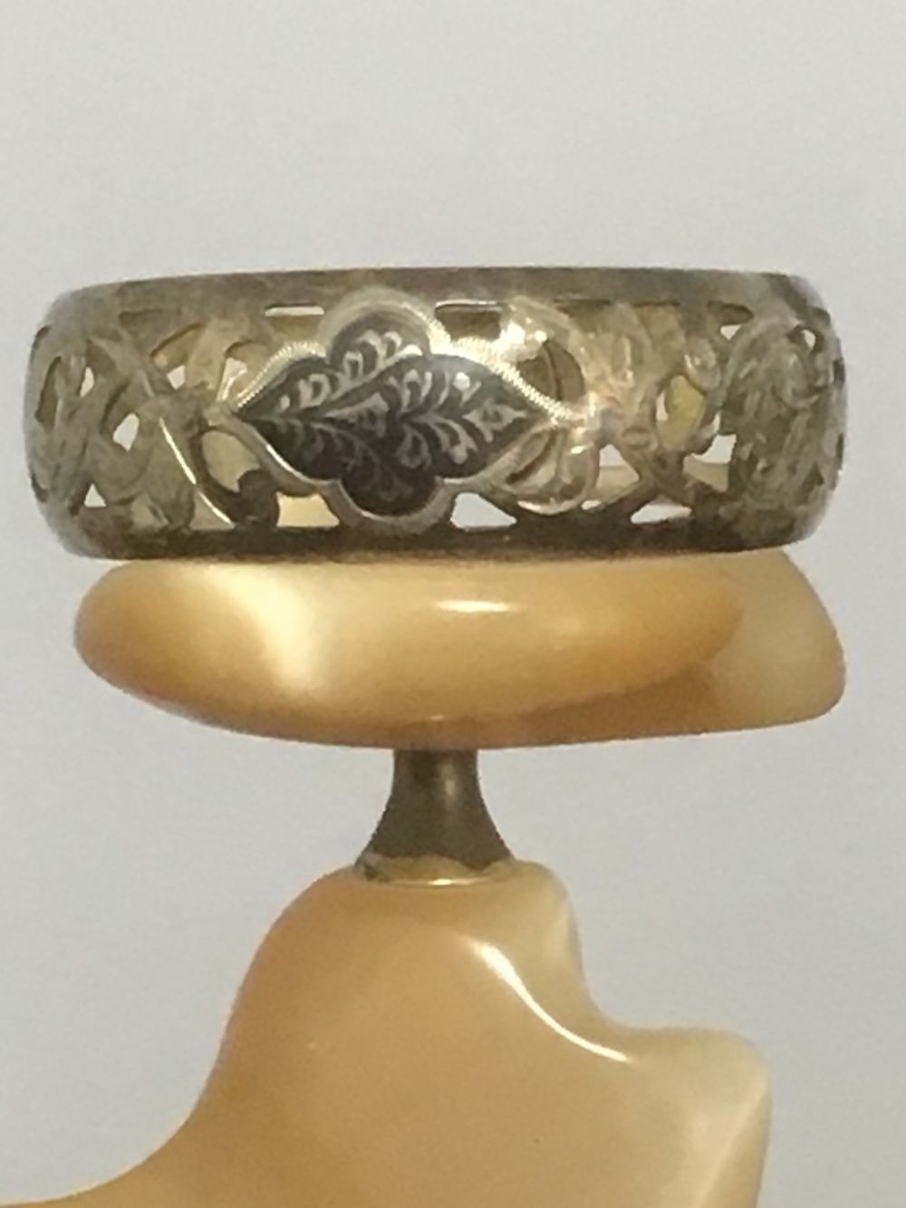 Vintage 1978 Kubachi 875 Silver Gold Filled Bracelet
